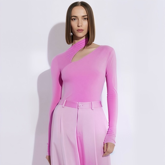 LAPOINTE Modal Jersey Asymmetric Slit Tee - Picture 1 of 2